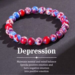 🔵💖🔴 “MENTAL BALANCE” NATURAL STONE BRACELET FOR WELL-BEING❗️🔵💖🔴